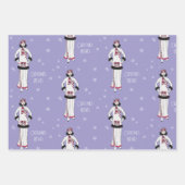 Vintage Christmas Fashion Inpakpapier Vel (Voorkant)