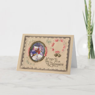 Vintage Christmas Feestdagen Kaart