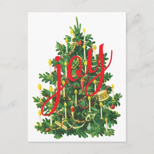 Vintage Christmas Feestdagenkaart (Voorkant)