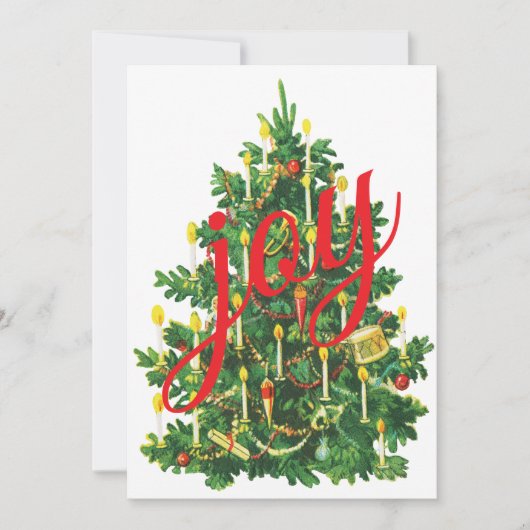 Vintage Christmas Feestdagenkaart (Voorkant)