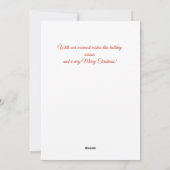 Vintage Christmas Feestdagenkaart (Achterkant)