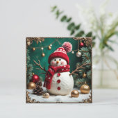 Vintage Christmas - Flat Card (Staand voorkant)
