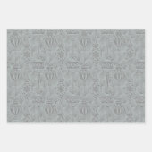 Vintage Christmas Glittering Winter Village Inpakpapier Vel (Voorkant 2)