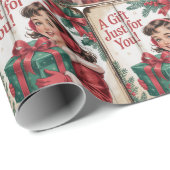 Vintage Christmas Holiday  Cadeaupapier (Rol Hoek)