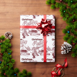 Vintage Christmas Holiday Cadeaupapier