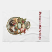 Vintage Christmas Holiday Kitchen Towel Theedoek (Horizontaal)