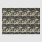 Vintage Christmas Holiday Tissuepapier (Voorkant)
