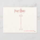 Vintage Christmas Holy en Foto Briefkaart (Achterkant)