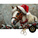 Vintage Christmas Horse Pony Decoupage Tissuepapier<br><div class="desc">Vier de magie van de feestdagen met dit charmante vintage kerstpaard en pony decoupage tissuepapier. Met een feestelijke, nostalgische scène is dit tissuepapier perfect voor een verscheidenheid aan vakantieknutselprojecten, zoals scrapbooking, junk journaling, doe-het-zelf-vakantiedecor en kerstcadeauverpakking. Het rustieke ontwerp maakt het ideaal voor diegenen die een vleugje flair willen toevoegen aan...</div>