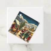 Vintage Christmas Illustration Bedankjes Labels (In situ)