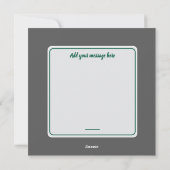 Vintage Christmas Illustration Feestdagenkaart (Achterkant)