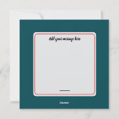 Vintage Christmas Illustration Feestdagenkaart (Achterkant)