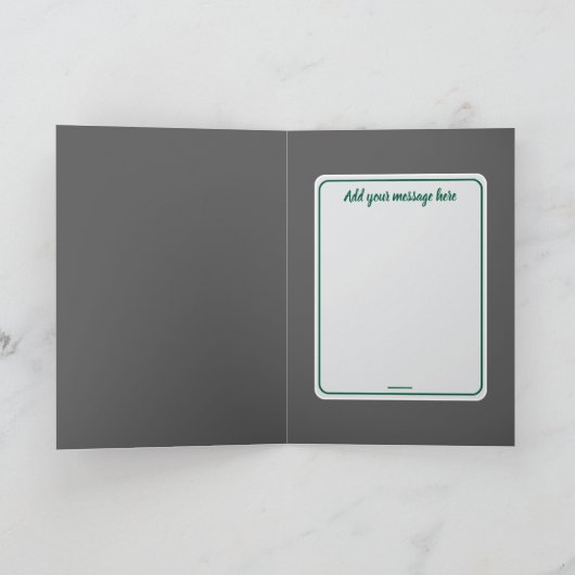 Vintage Christmas Illustration Kaart (Binnen)