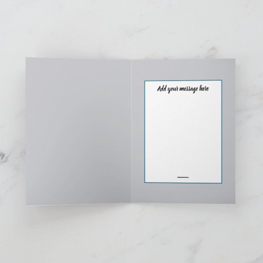 Vintage Christmas Illustration Kaart (Binnen)