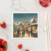 Vintage Christmas Illustration Servet (Insitu)