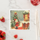 Vintage Christmas Illustration Servet (Insitu)