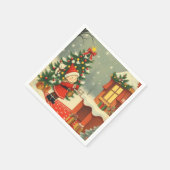 Vintage Christmas Illustration Servet (Hoek)