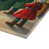 Vintage Christmas Illustration Snijplank (Hoek)