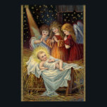 Vintage Christmas Jesus Angel Poster<br><div class="desc">Dit is een digitaal verbeterde versie van Vintage Christmas Jesus Angel.</div>