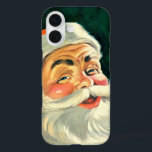 Vintage Christmas, Jolly Retro 50's Santa Claus iPhone 16 Hoesje<br><div class="desc">illustratie Kerstvakantie afbeelding met een close-up van een vrolijke 50's retro Santa Claus glimlachend.</div>