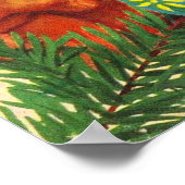 Vintage Christmas, Jolly Retro 50's Santa Claus Poster (Hoek)