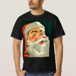 Vintage Christmas, Jolly Retro 50's Santa Claus T-shirt<br><div class="desc">illustratie Kerstvakantie afbeelding met een close-up van een vrolijke 50's retro Santa Claus glimlachend.</div>