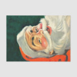Vintage Christmas, Jolly Retro 50's Santa Claus Tissuepapier<br><div class="desc">illustratie Kerstvakantie afbeelding met een close-up van een vrolijke 50's retro Santa Claus glimlachend.</div>