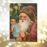 Vintage Christmas Kaart Retro Santa Claus kleine p<br><div class="desc">Victoriaans kerst Kaart zorg ervoor dat je giechelen en glimlachen. Deze Victoriaans stijl kerst wenskaarten kunnen een 19e eeuwse kerstcharme en een antiek Victoriaans tijdperk flair geven aan uw Holliday Wishes.</div>