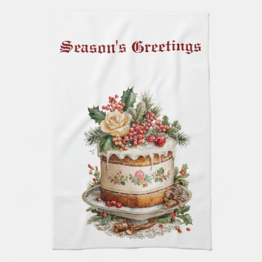 Vintage Christmas Kitchen Towel Collection Theedoek (Verticaal)
