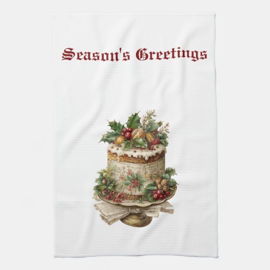 Vintage Christmas Kitchen Towel Collection Theedoek (Verticaal)