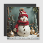 Vintage Christmas - Magnetic Card (Voorkant / Achterkant)