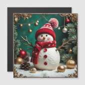 Vintage Christmas - Magnetic Card (Voorkant / Achterkant)
