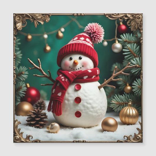 Vintage Christmas - Magnetic Card (Voorkant)
