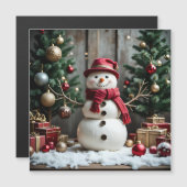 Vintage Christmas - Magnetic Card (Voorkant / Achterkant)