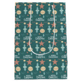 Vintage Christmas Medium Cadeauzakje (Achterkant)