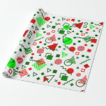 Vintage Christmas Memphis 1990 Wit Cadeaupapier<br><div class="desc">Vintage Christmas Memphis 1990s White , Christmas,  1990s, 1980s,  Vintage Christmas,  Ugly Xmas,  Memphis,  abstract,  minimalistisch,  moderne kunst</div>