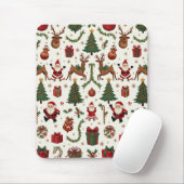 Vintage Christmas Mousepad Muismat (Met muis)