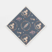 Vintage Christmas Napkin with Soldier Servet (Hoek)