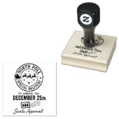 Vintage Christmas North-pole Rubberstempel (Gestempeld)