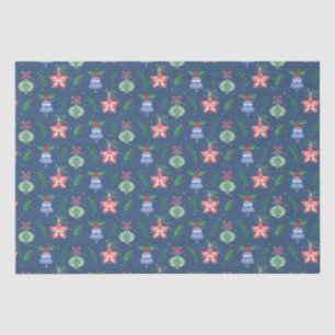 Vintage Christmas Ornamenten Wrapping Tissue Paper Tissuepapier
