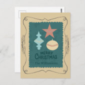 Vintage Christmas Ornaments Briefkaart (Voorkant / Achterkant)