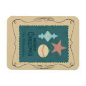 Vintage Christmas Ornaments Magneet (Horizontaal)