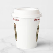  Vintage Christmas Party Tableware Collection Papieren Bekers (Rechts)