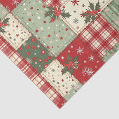 Vintage Christmas Patchwork Tissuepapier (Detail)