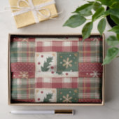 Vintage Christmas Patchwork Tissuepapier (Geschenk)