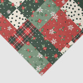 Vintage Christmas Patchwork Tissuepapier (Detail)