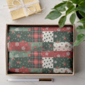 Vintage Christmas Patchwork Tissuepapier (Geschenk)