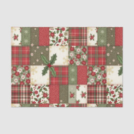 Vintage Christmas Patchwork Tissuepapier