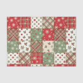 Vintage Christmas Patchwork Tissuepapier