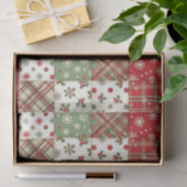 Vintage Christmas Patchwork Tissuepapier (Geschenk)